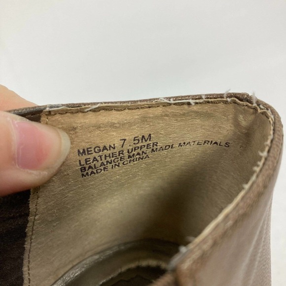 Me Too Boots Womens Sz 7.5 Brown Leather Stiletto‎ Heel Megan Ankle Zip Comfort - Picture 7 of 8